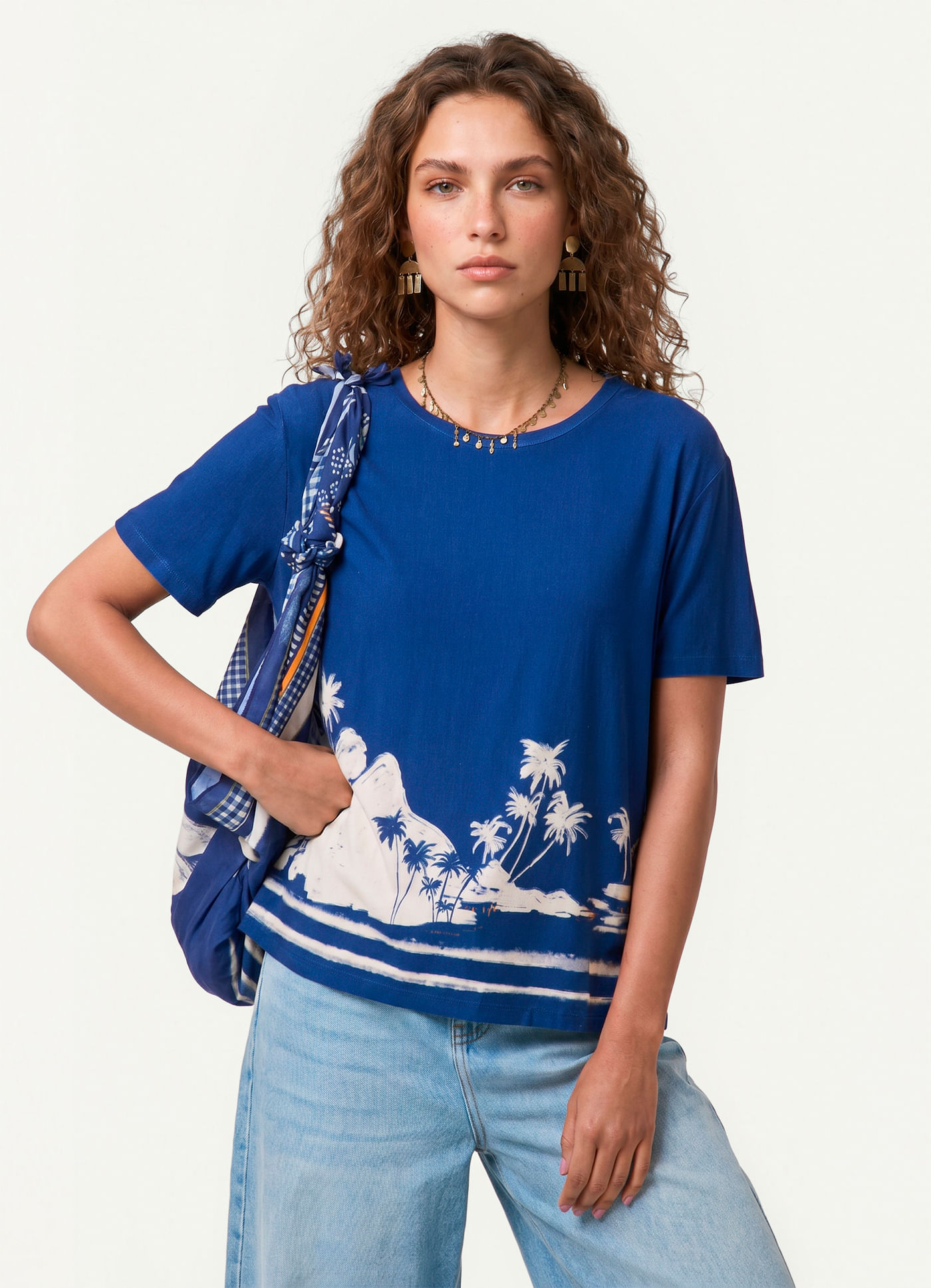 Blusa digital estampada guanabara