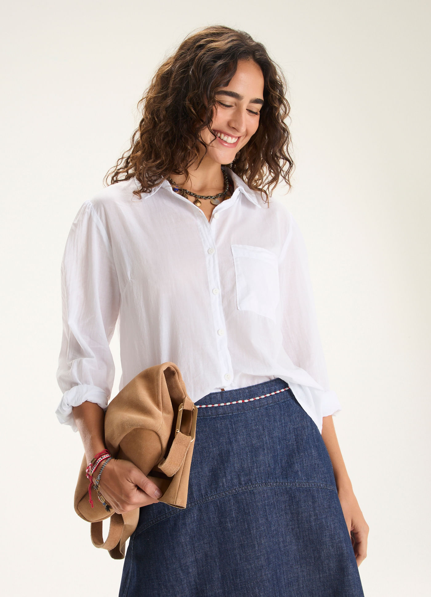 Camisa voil classic branco