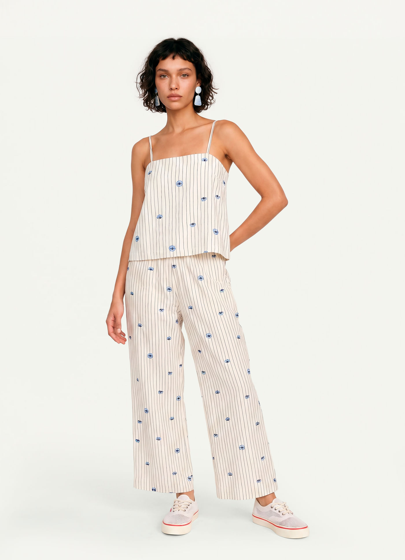 Calça estampada talismã