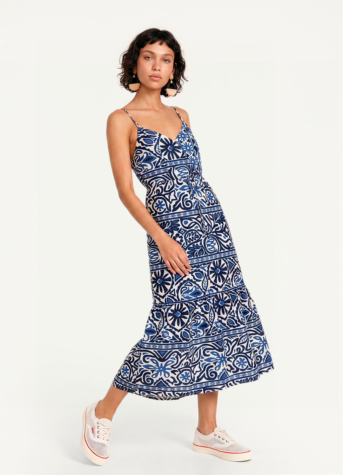 Vestido estampado valência