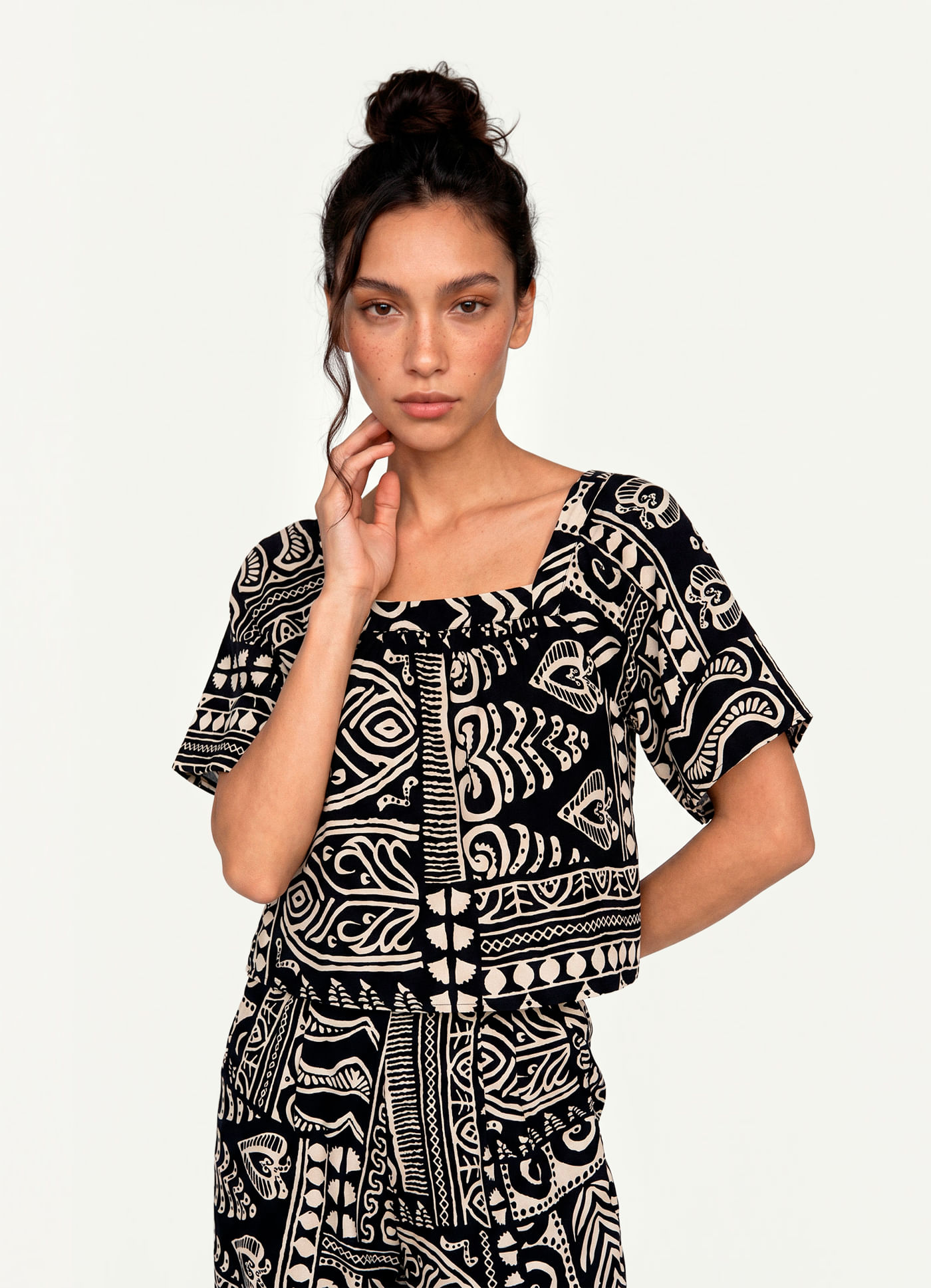 Blusa manga est glifos